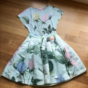 Ted Baker Floral Skirt & Shirt Set